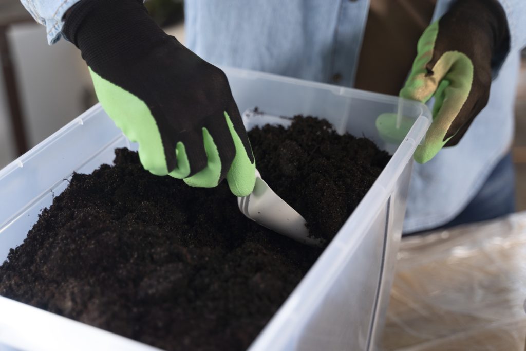Put The Soil In Your Container