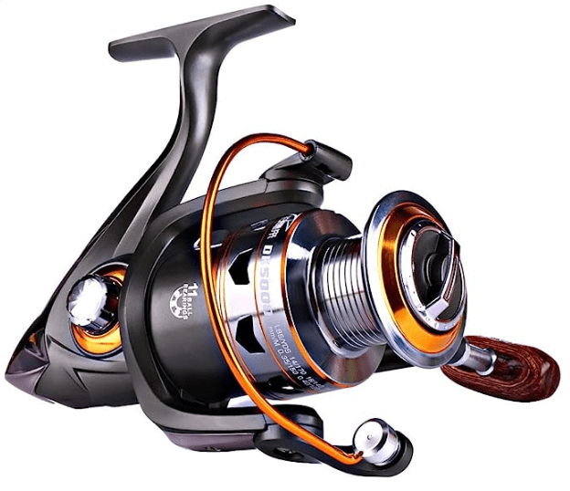 Sougayilang Collapsible Handle Spinning Fishing Reel